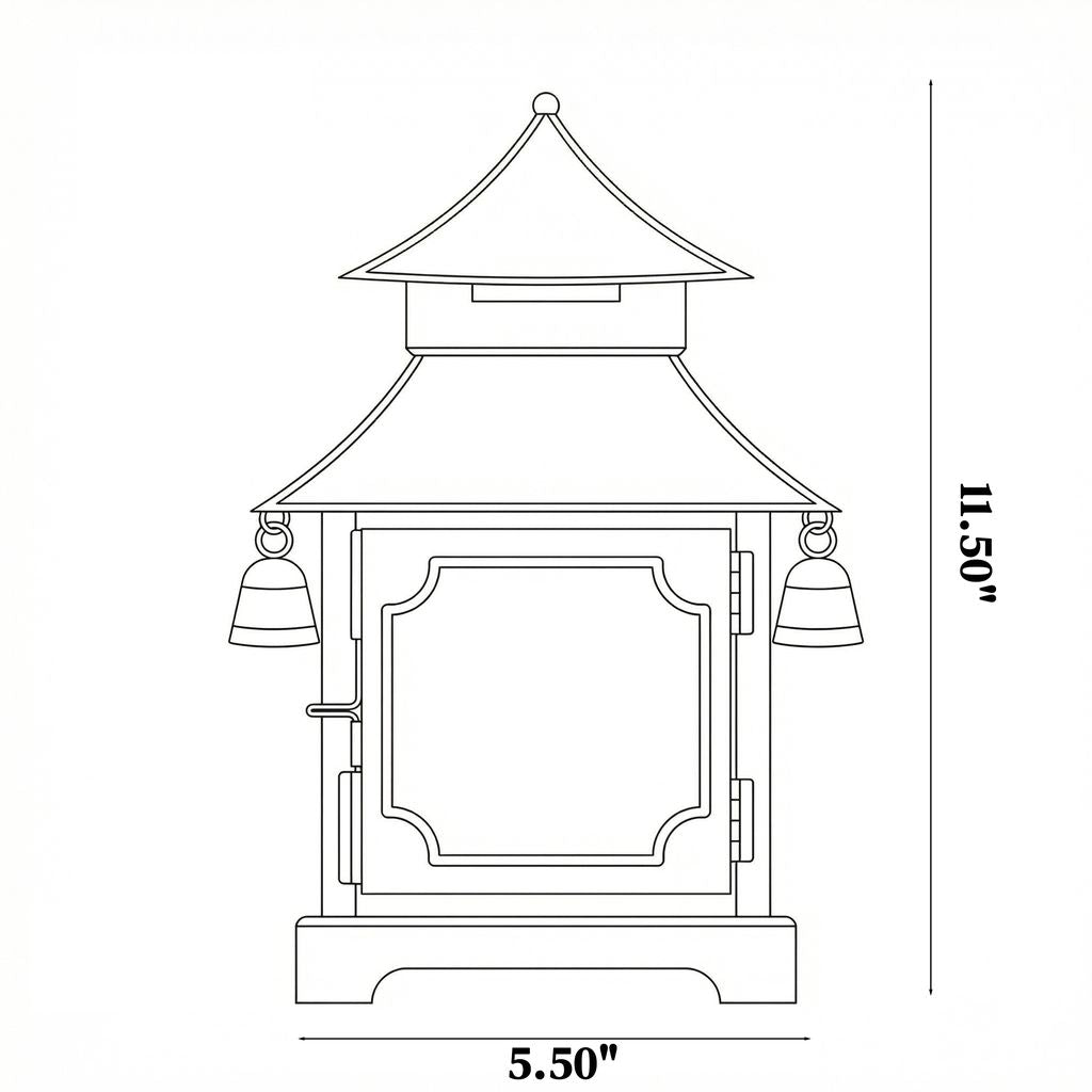 Chinoiserie Padoga in Red