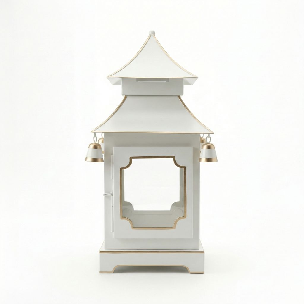 Chinoiserie Padoga in white