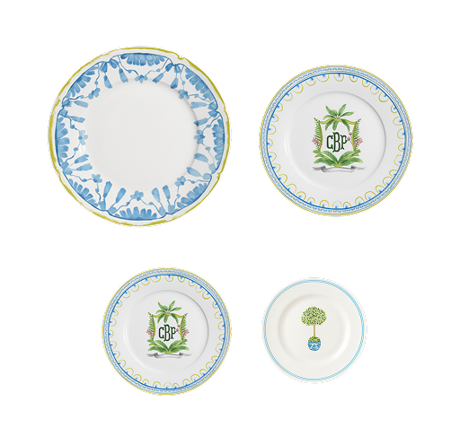 Blue with CBP Plate Setting (4-Piece)