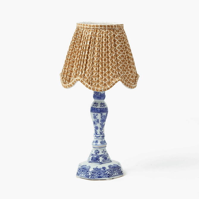 Caramel Lotus Deep Scalloped Lampshade (18cm)