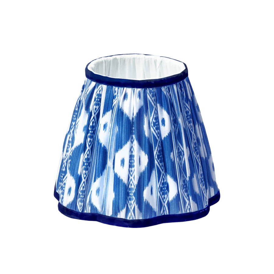 Cobalt Ikat Lampshade (18cm)