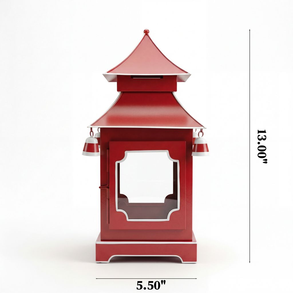 Chinoiserie Padoga in Red