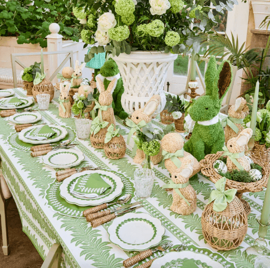 Green Laurel Placemats & Napkins (Set of 4)