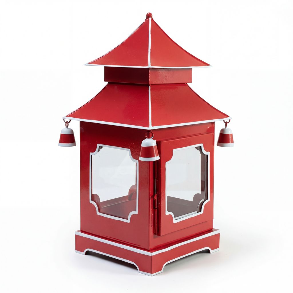Chinoiserie Padoga in Red