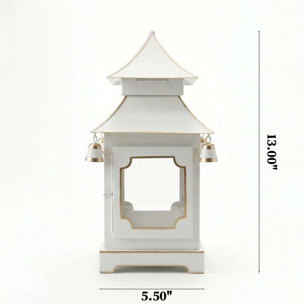 Chinoiserie Padoga in white