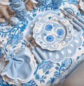 Bettina Blue & White Placemats & Napkins (Set of 4)