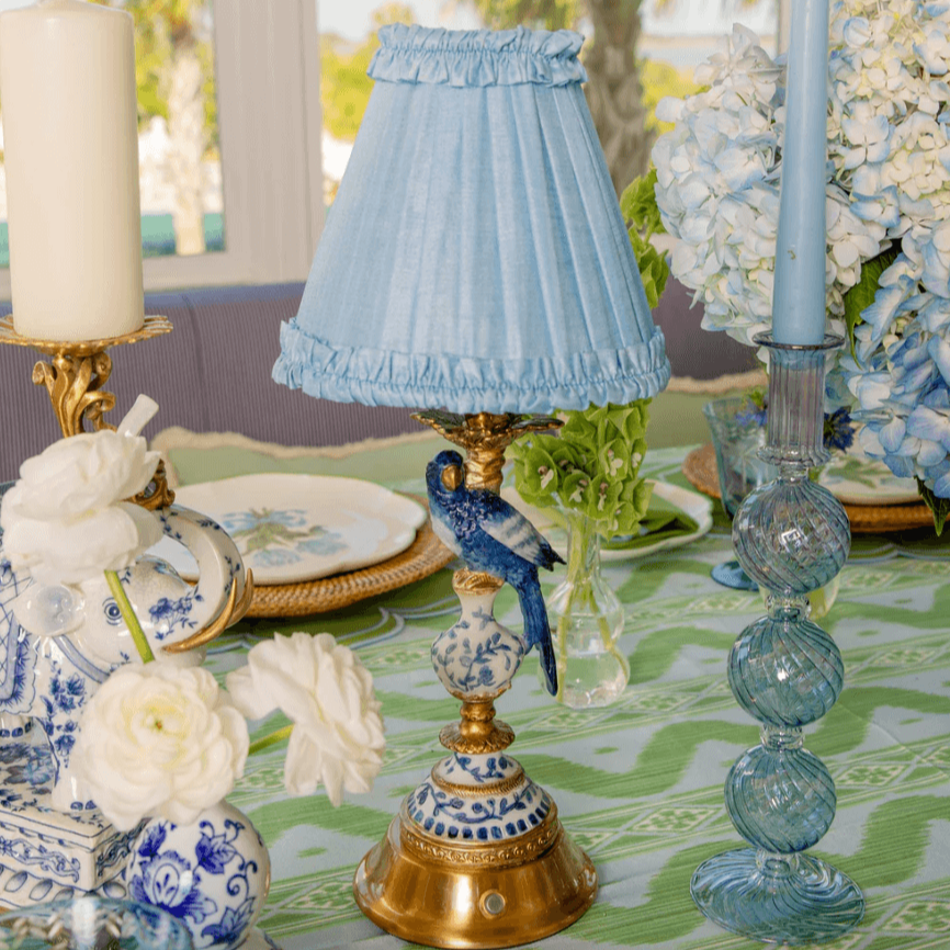 Silk Frilled Lampshade