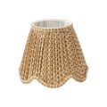 Caramel Lotus Deep Scalloped Lampshade (18cm)