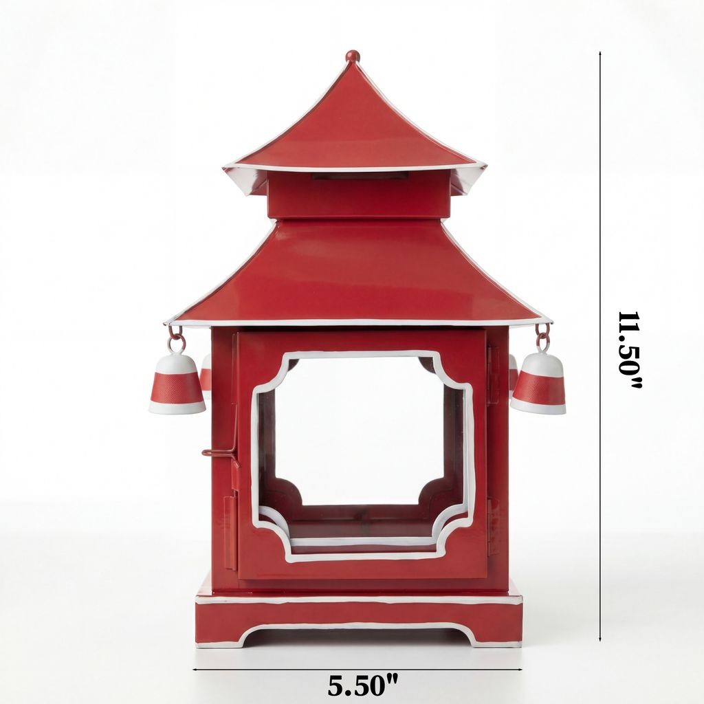 Chinoiserie Padoga in Red
