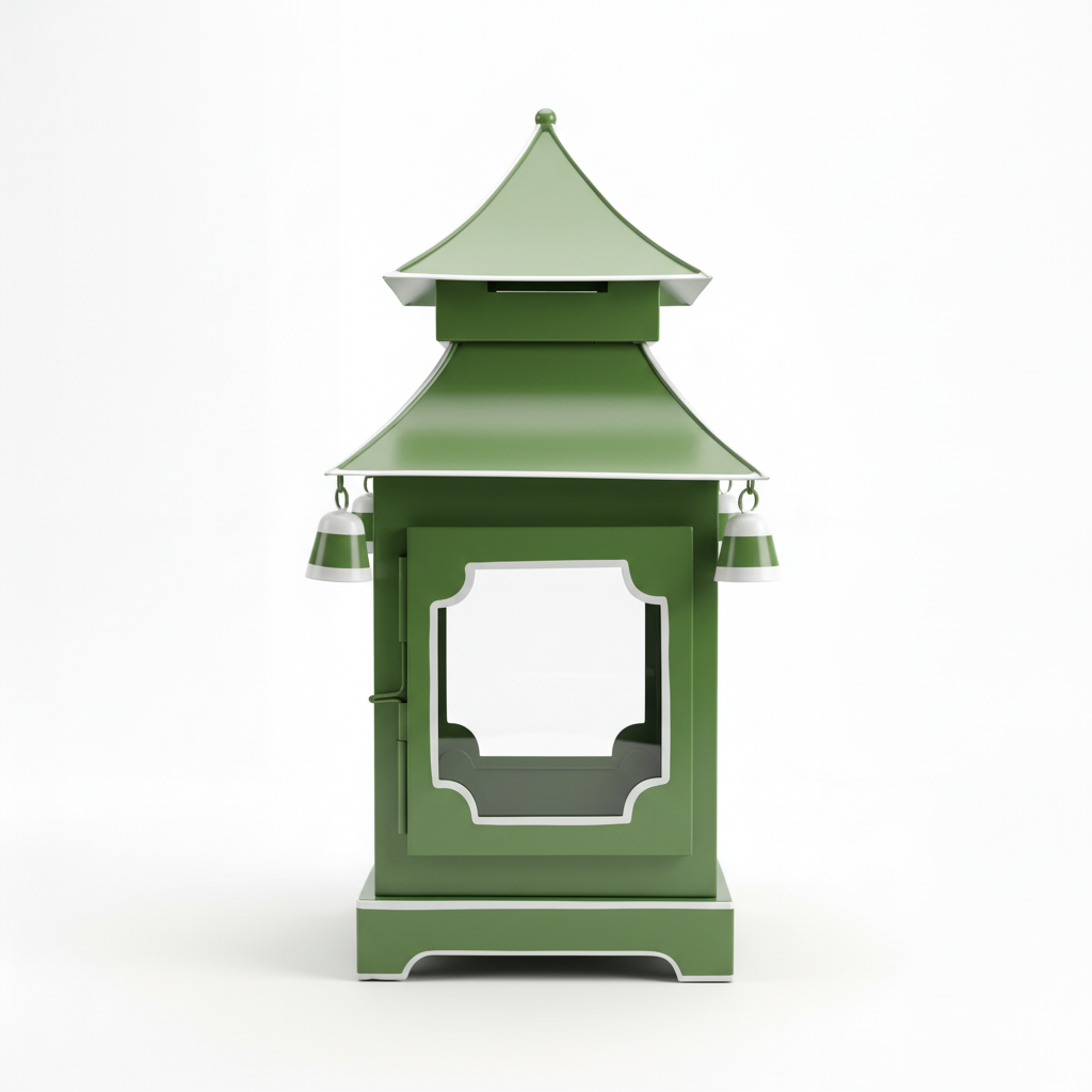 Chinoiserie Padoga in Green