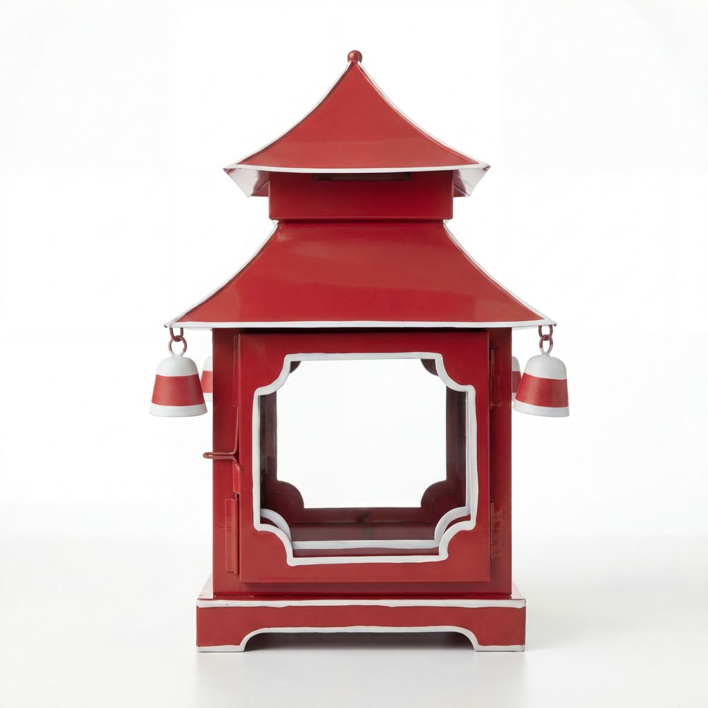 Chinoiserie Padoga in Red