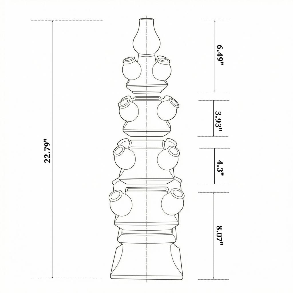 Pink Pagoda Tulipiere Vase