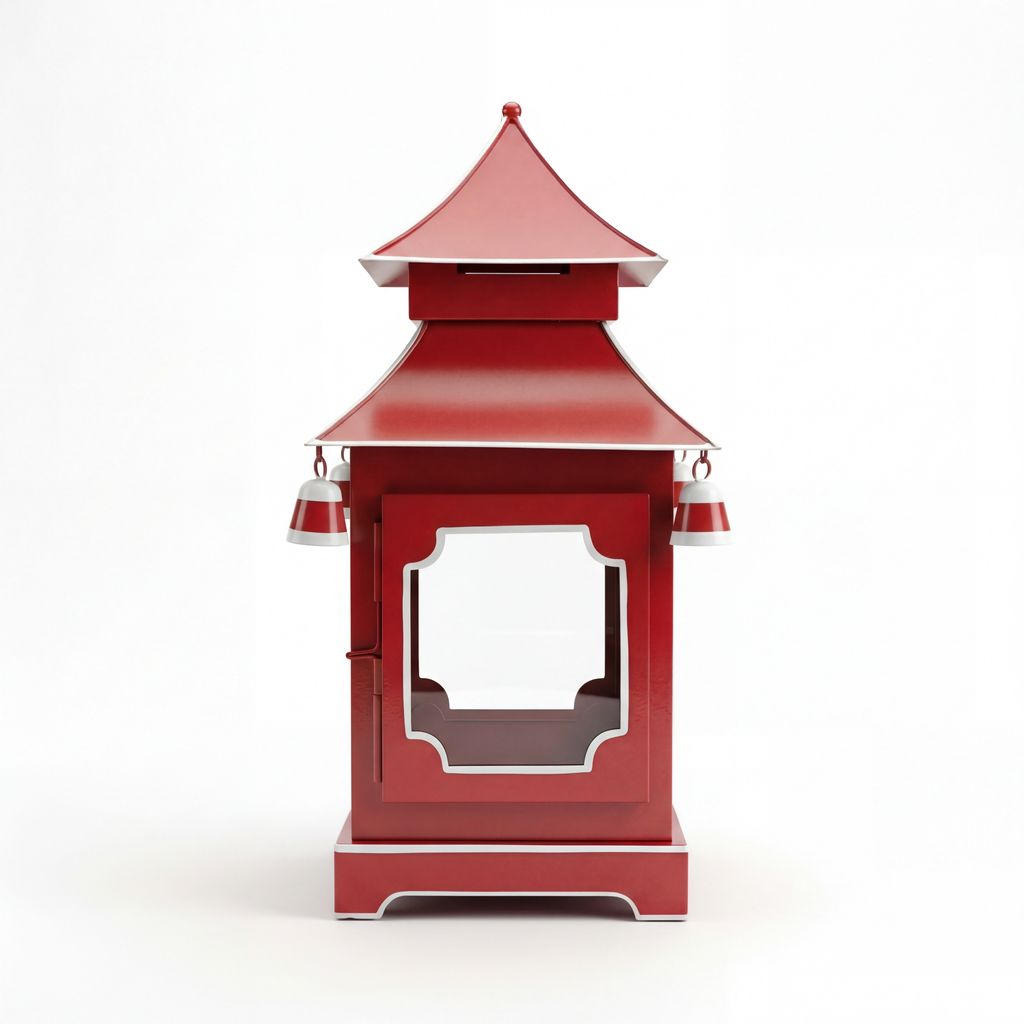 Chinoiserie Padoga in Red