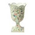 Green Chinoiserie Tole Urn