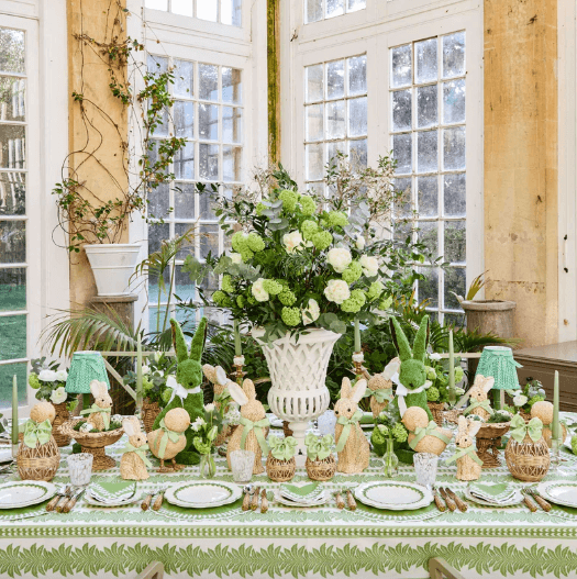 Green Laurel Placemats & Napkins (Set of 4)