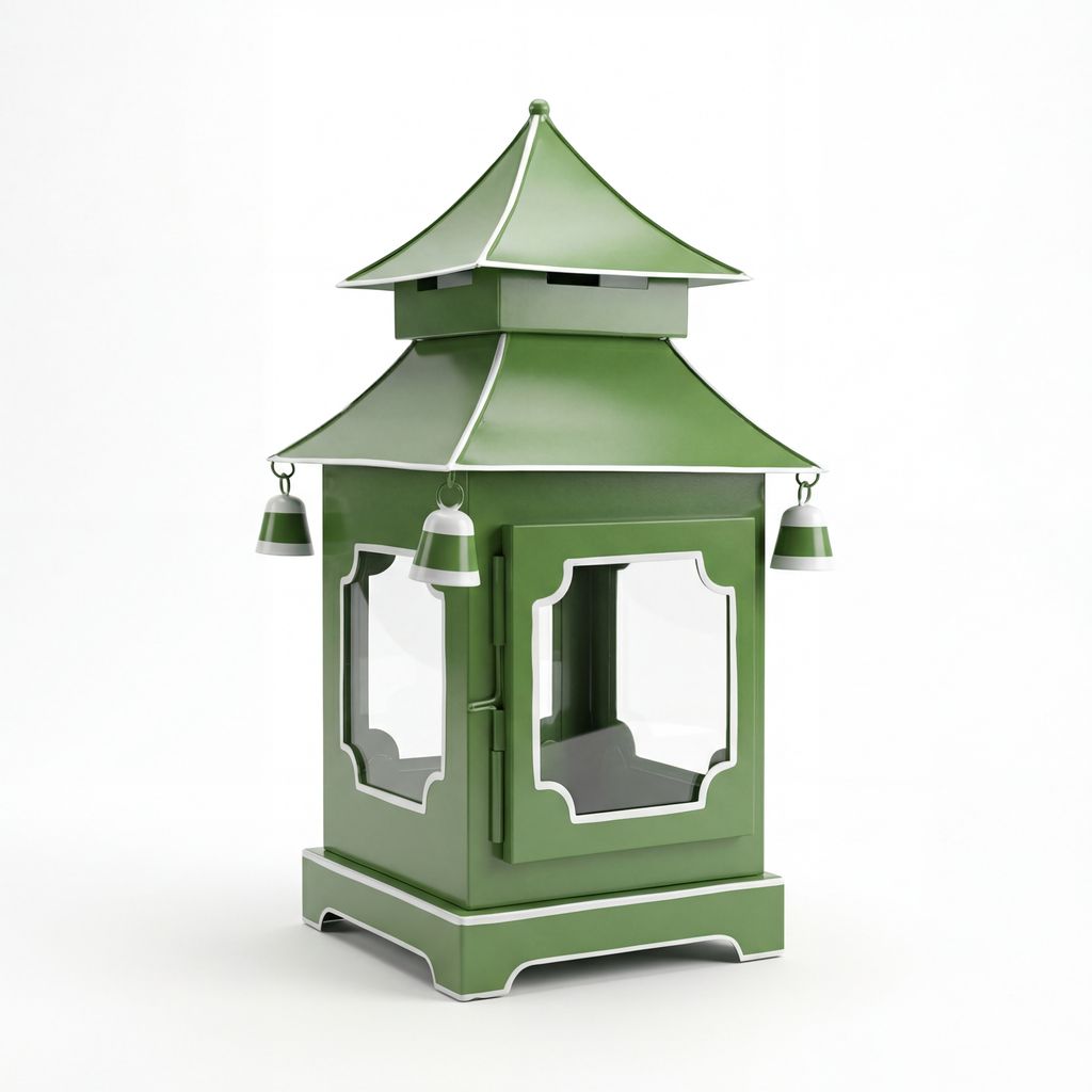 Chinoiserie Padoga in Green