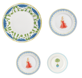 Green with Women Plate Setting (4-Piece)