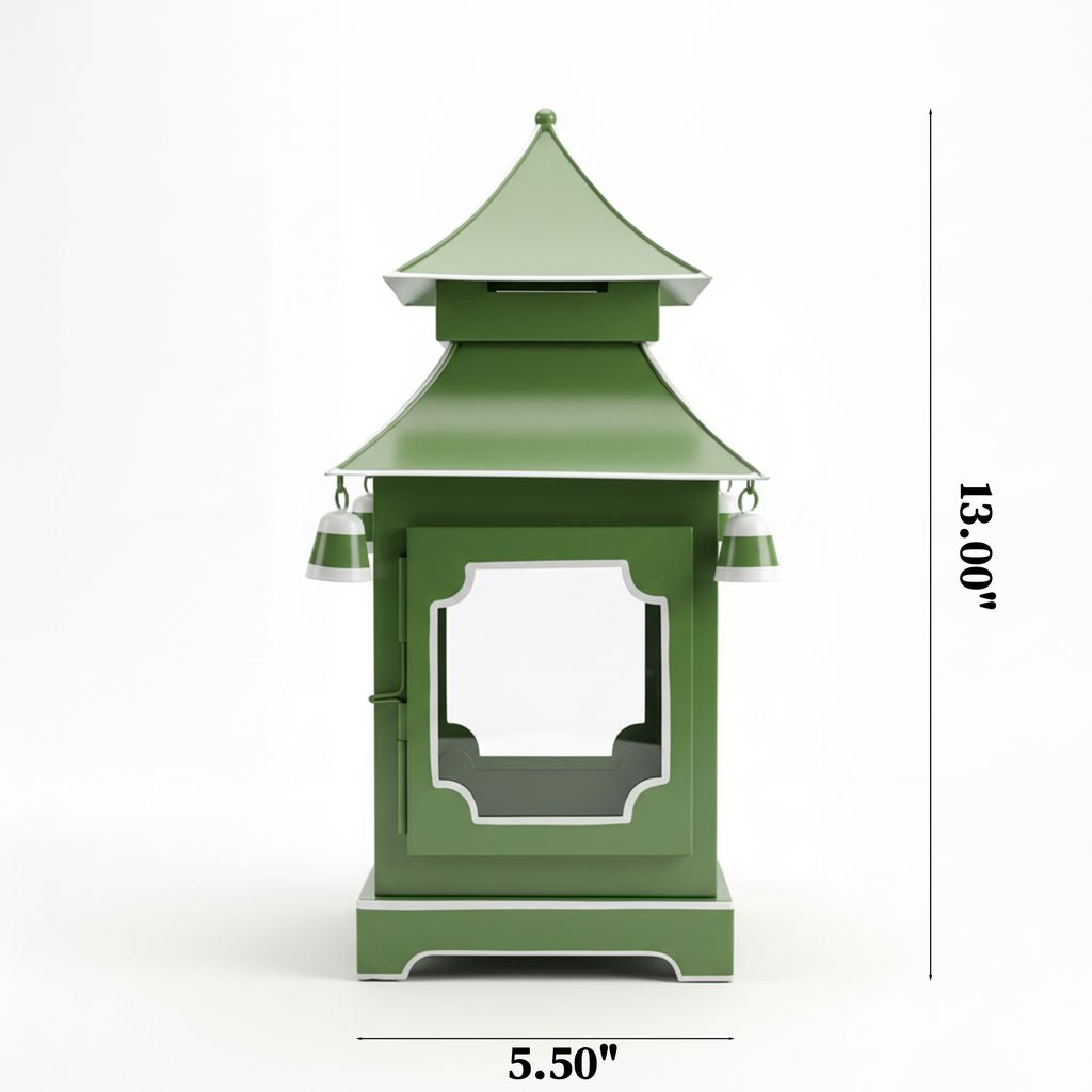 Chinoiserie Padoga in Green