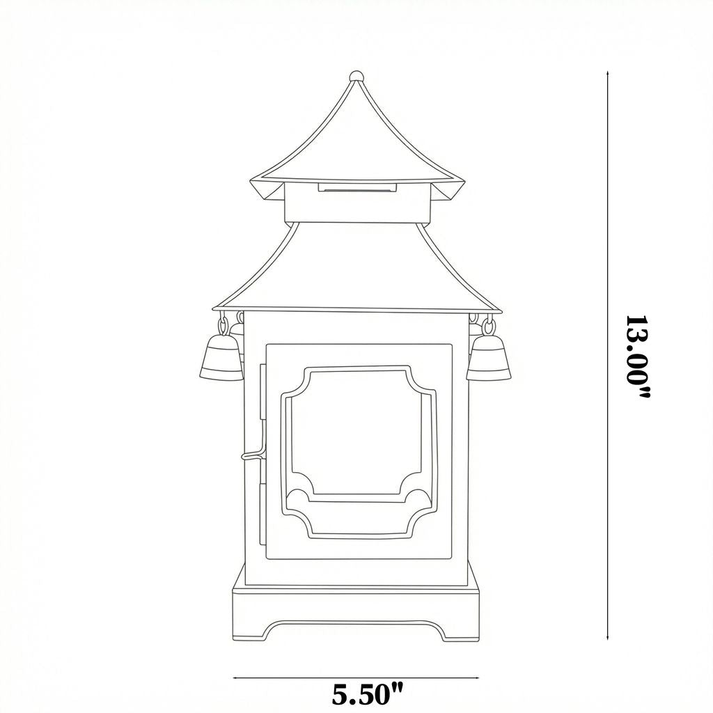 Chinoiserie Padoga in Red