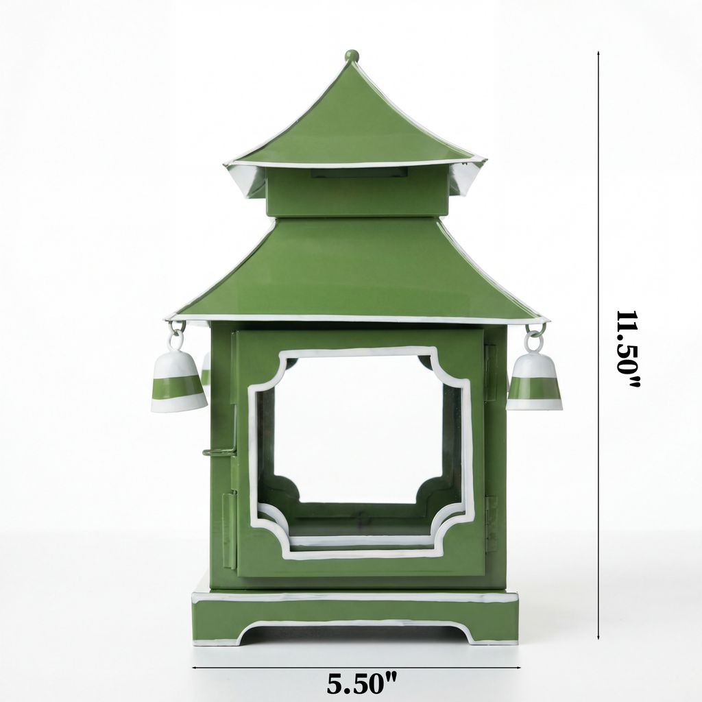 Chinoiserie Padoga in Green