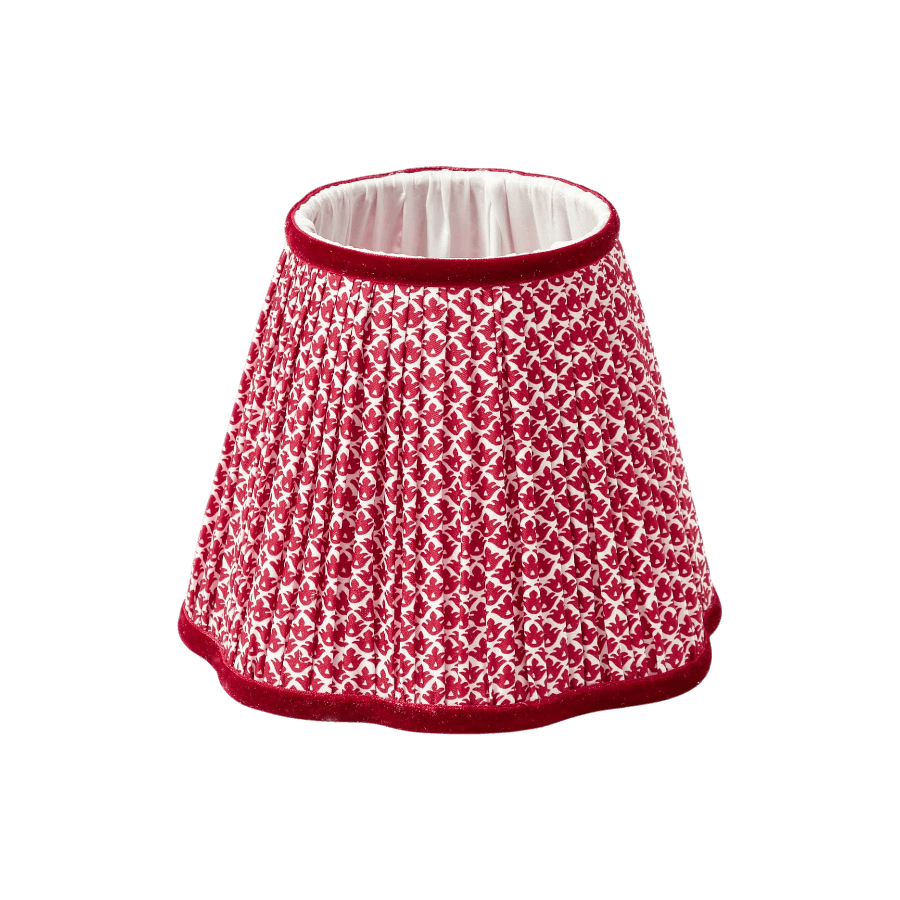 Red Lotus Lampshade (18cm)