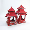Chinoiserie Padoga in Red