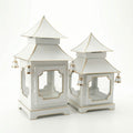 small pagoda lantern white