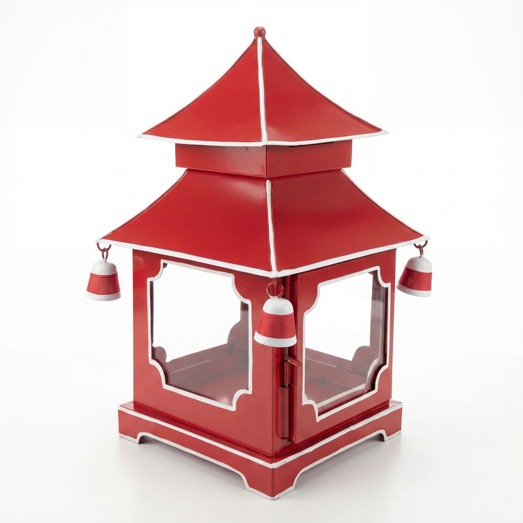 Chinoiserie Padoga in Red