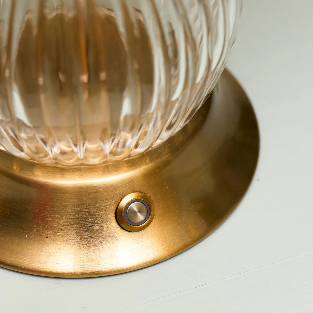 Glass Bardot Rechargeable Lamp