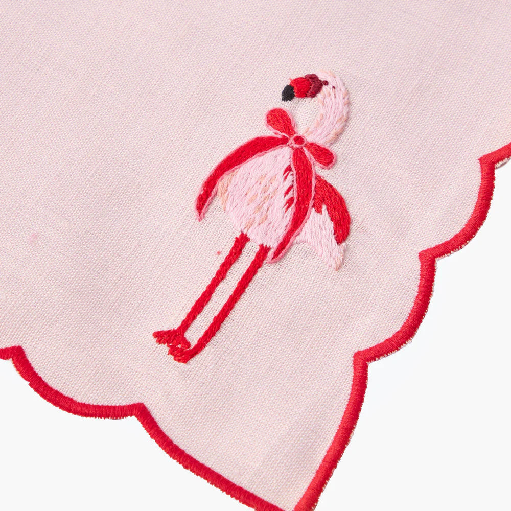 Faye Pink Flamingo Napkins (Set of 4) - Test import