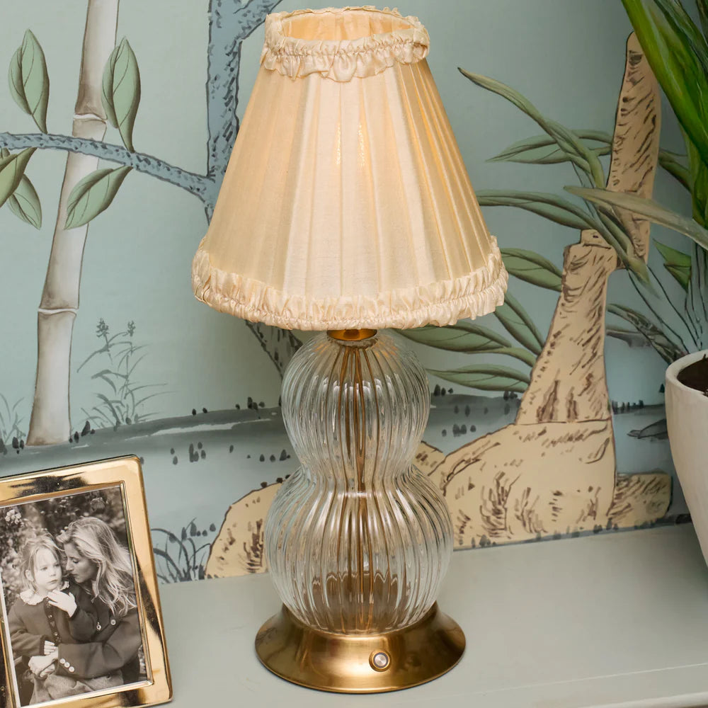 Glass Bardot Rechargeable Lamp