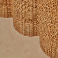 Vivienne Rattan Scalloped Console Table