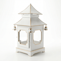 white pagoda lantern decor
